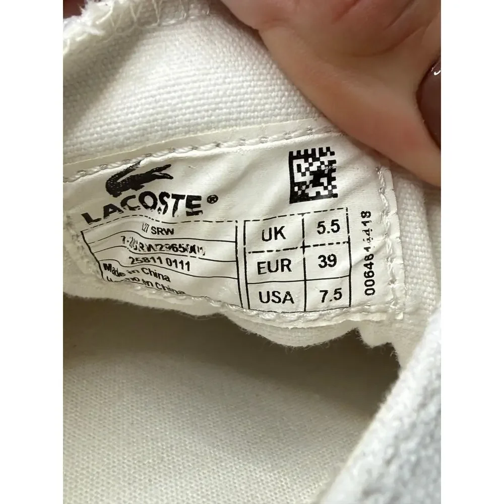 Lacoste white logo